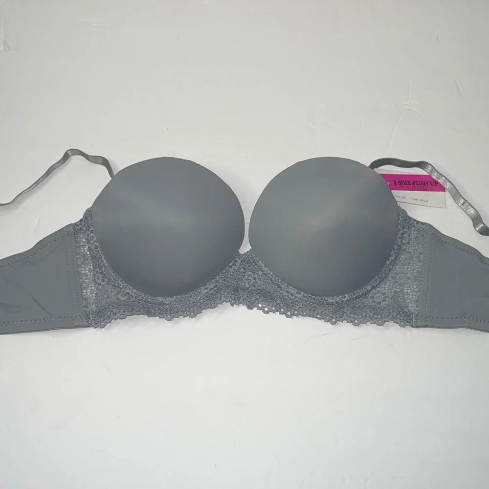 Super Push Up Extreme Padded Maximum Lift Lace Multi-way Strapless Bra.